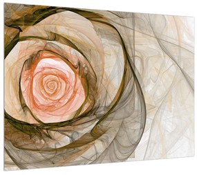 Tablou modern cu trandafir (70x50 cm), în 40 de alte dimensiuni noi
