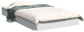 842070 vidaXL Cadru de pat, alb, 90x190 cm, lemn prelucrat