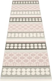 Covor tip traversă pentru interior și exterior roz deschis/gri 70x270 cm Asta Pale Rose – Pappelina