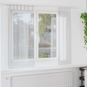 vidaXL Perdele cu perdele 2 pcs Gri deschis 140 x 175 cm Poliester