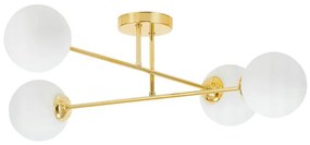 Lustră pe tijă 4xE27/35W/230V d. 70 cm auriu