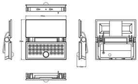 Proiector LED solar de exterior Top Light HELEON PRO LED/8W/3,7V IP65 4000K