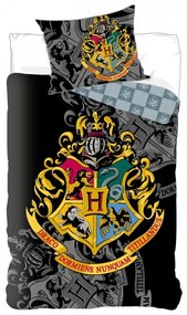 Harry Potter Crest set de lenjerie de pat 140×200cm, 70×90 cm