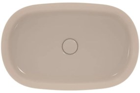 Lavoar pe blat bej lucios 60 cm, oval, fara preaplin, Ideal Standard Ipalyss Bej deschis