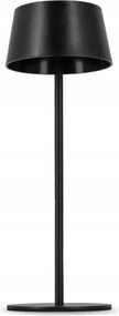 Lampă solară LED tactilă reglabilă LED/3W/5V USB 1800 mAh IP44 neagră