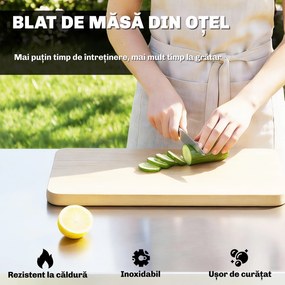 Outsunny căruț grătar | Aosom Romania