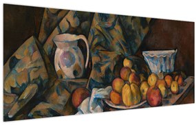 Tablou - Paul Cézanne, Still Life with Apples and Peaches, reproducere (120x50 cm)