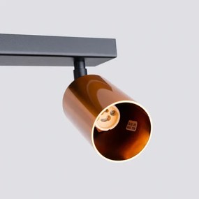 Spot Sollux SL.1380 WINX 6xGU10/10W/230V negru/cupru