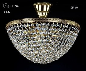 Plafonier cristal Bohemia diametru 50cm Lauren II CE