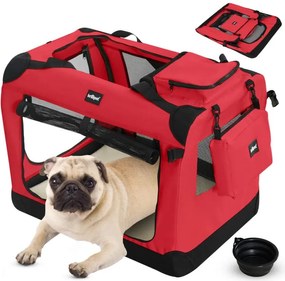 Leopet Cutie de transport pentru câini S, 49,5 x 34,5 x 35 c