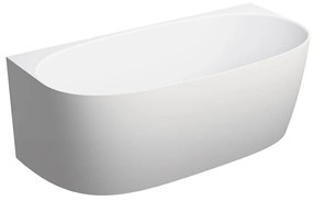 Omnires Valencia M+ cada de perete 158x77 cm ovala alb VALENCIASWPBM