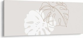 Tablou - Linia de artă monstera N⁰2 (120x50 cm)