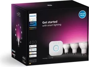 Set de bază Philips Hue WACA 3xGU10/4,2W/230V 2200-6500K + Hue Bridge