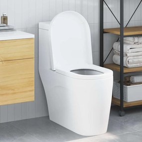 vidaXL Capacul de toaletă Alb 48 x 36.5 x 4.5 cm Polipropilenă
