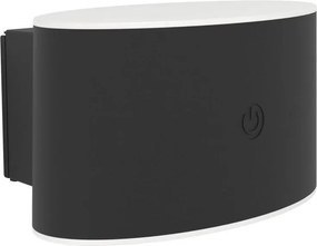 Eglo 75875 - Aplica de perete LED reglabilă VALGIANO, 5W/5V, 2000 mAh, IP44, negru