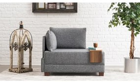 Fotoliu colțar TULA, gri, stânga