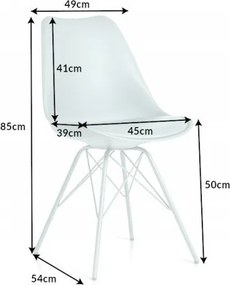 Set 4 scaune moderne Scandinavia turcoaz