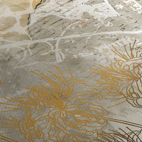 Tablou - Vintage perete cu flori (120x50 cm)