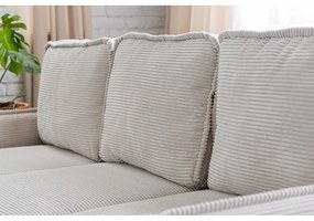 Colțar verde deschis extensibil cu tapițerie din catifea reiată (cu colț variabil) Tori – Bonami Selection