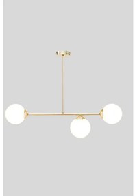 Lustră pe tijă FIRA 3xE27/60W/230V auriu