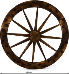 Roată decorativă din lemn