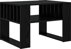 vidaXL Masă de cafea Stejar Negru 66 x 49,5 x 45 cm Lemn compozit