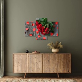 Tablou cu trandafiri (90x60 cm)