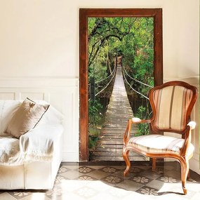 Fototapeta pentru usa JUNGLE BRIDGE 86x200 cm