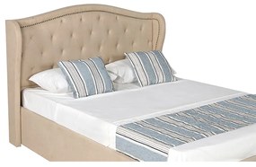 PAT CATIFEA CU SOMIERA RABATABILA SI TABLIE INCLUSA CHARM, 160X200X130 (160X200) CM, SPATIU DEPOZITARE, CULOARE CREM