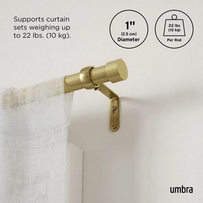 Galerie de perdea 305 - 457 cm extensibilă din oțel Cappa – Umbra