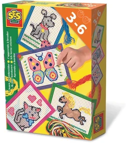Set broderie SES, cu ațecolorate