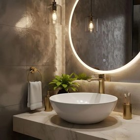 Baterie pentru baie Rea Drop auriu periat