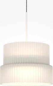 Lustra, Pendul LED cu sticla canelata Scala alb