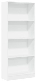 857812 vidaXL Bibliotecă, alb, 60x24x143 cm, lemn prelucrat