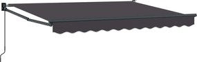 vidaXL Copertină retractabilă manuală Antracit 2,5 x 2 m