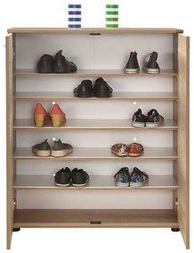 Pantofar Adore Elegance, 2 usi, 5 rafturi, capacitate 24 perechi incaltaminte, 91 x 108 x 35 cm