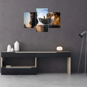 Tablou cu lupa și peisaj (90x60 cm)