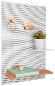 Avizier din metal PT LIVING Perky, 34,5 x 52,5 cm, alb