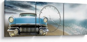 Tablou - Cabriolet de epocă (cu ceas) (90x30 cm)