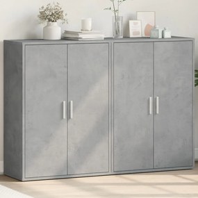 vidaXL Dulapuri, 2 buc., gri beton, 60x31x84 cm, lemn prelucrat