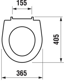 JIKA H8933813000001 - Capac WC SoftClose LYRA, duroplast/alb