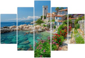 Tablou - Sat pitoresc de coastă (150x105 cm)