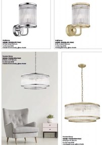 Aplica de perete eleganta design modern SERGIO auriu H-57cm