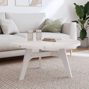 833674 vidaXL Blat de masă rotund, alb, Ø90x3 cm, lemn masiv de pin