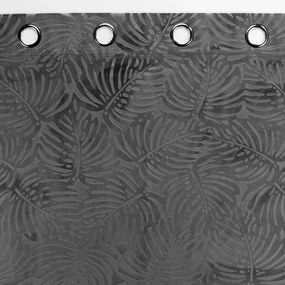 Draperie gri antracit din catifea 140x240 cm Analia – douceur d'intérieur