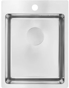 Chiuvetă de bucătărie Deante ZPO_010E OLFATO 50,5x39 cm oțel periat