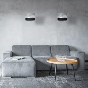 Lustră pe cablu HELEN 1xE27/15W/230V d. 20 cm neagră/gri/argintie