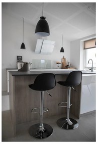 Scaune de bar negre rotative 2 buc. 82 cm Trondheim – House Nordic