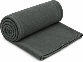 Patura din fleece MELVIRA DUO, verde-gri Dimensiune: 150 x 200 cm