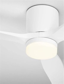 Lustra LED cu Ventilator si telecomanda ALOA alb